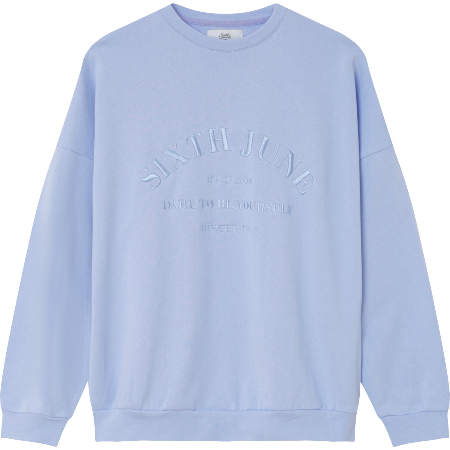 Sixth June - Sweatshirt ton sur ton Bleu clair