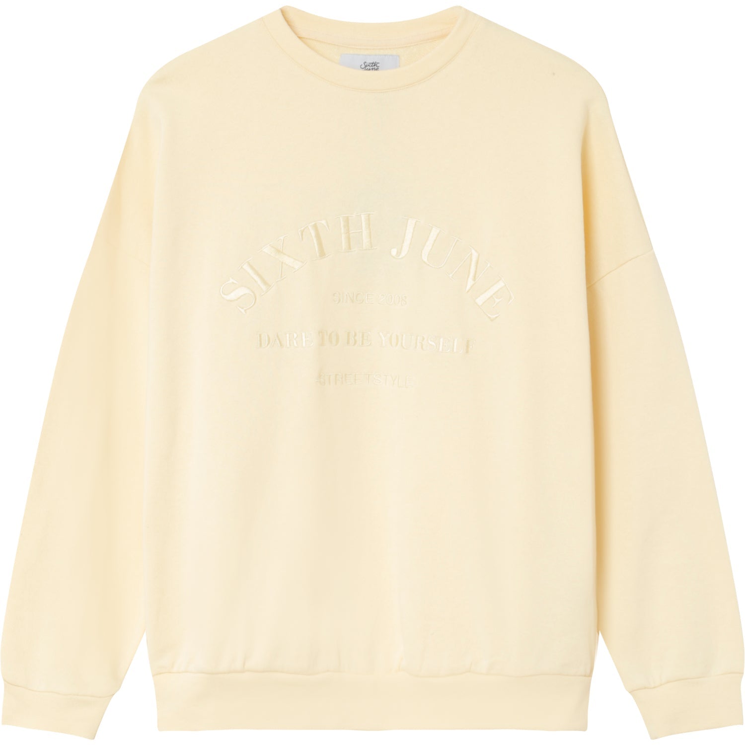 Sixth June - Sweatshirt ton sur ton Jaune clair