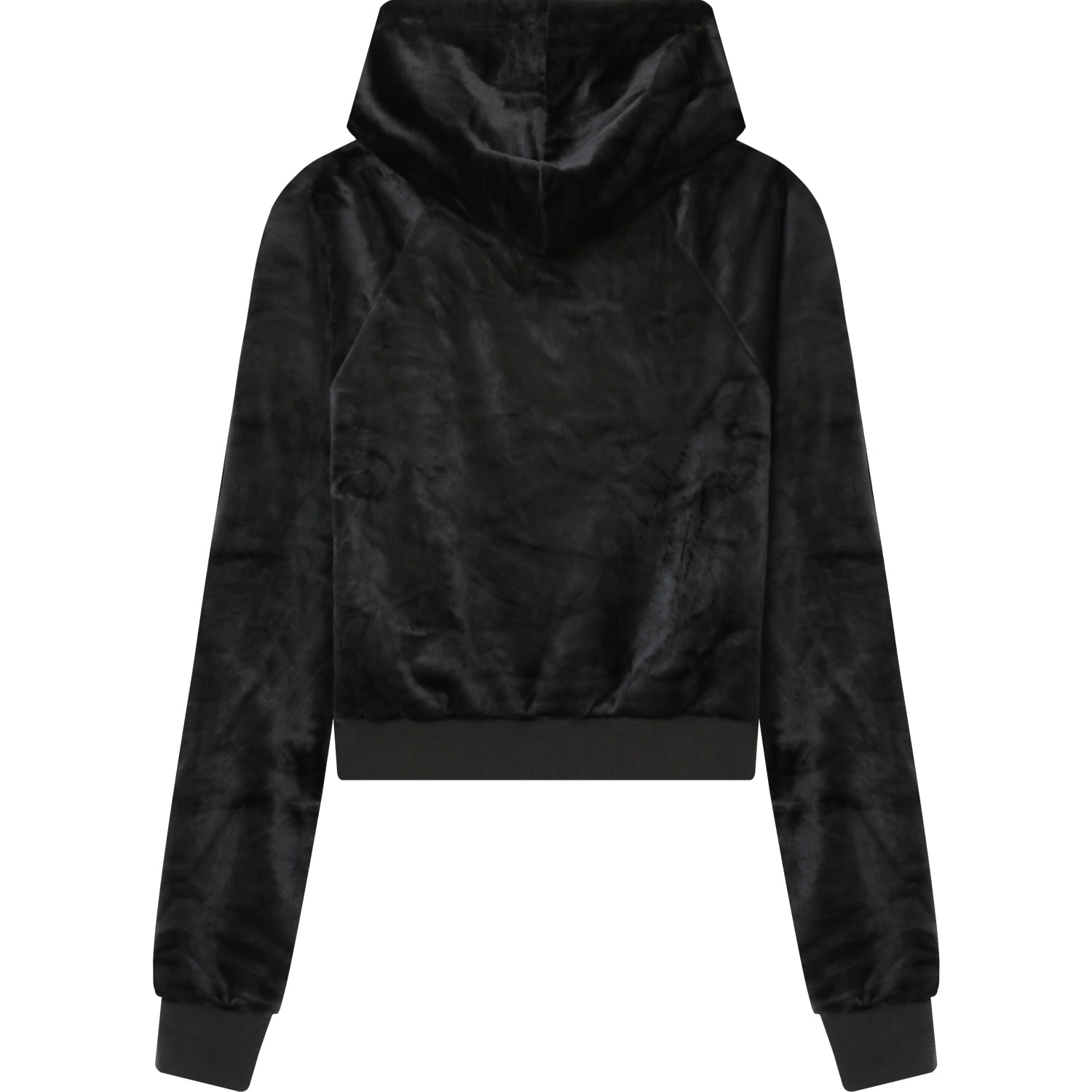 Sixth June - Sweatshirt capuche velours strass Noir