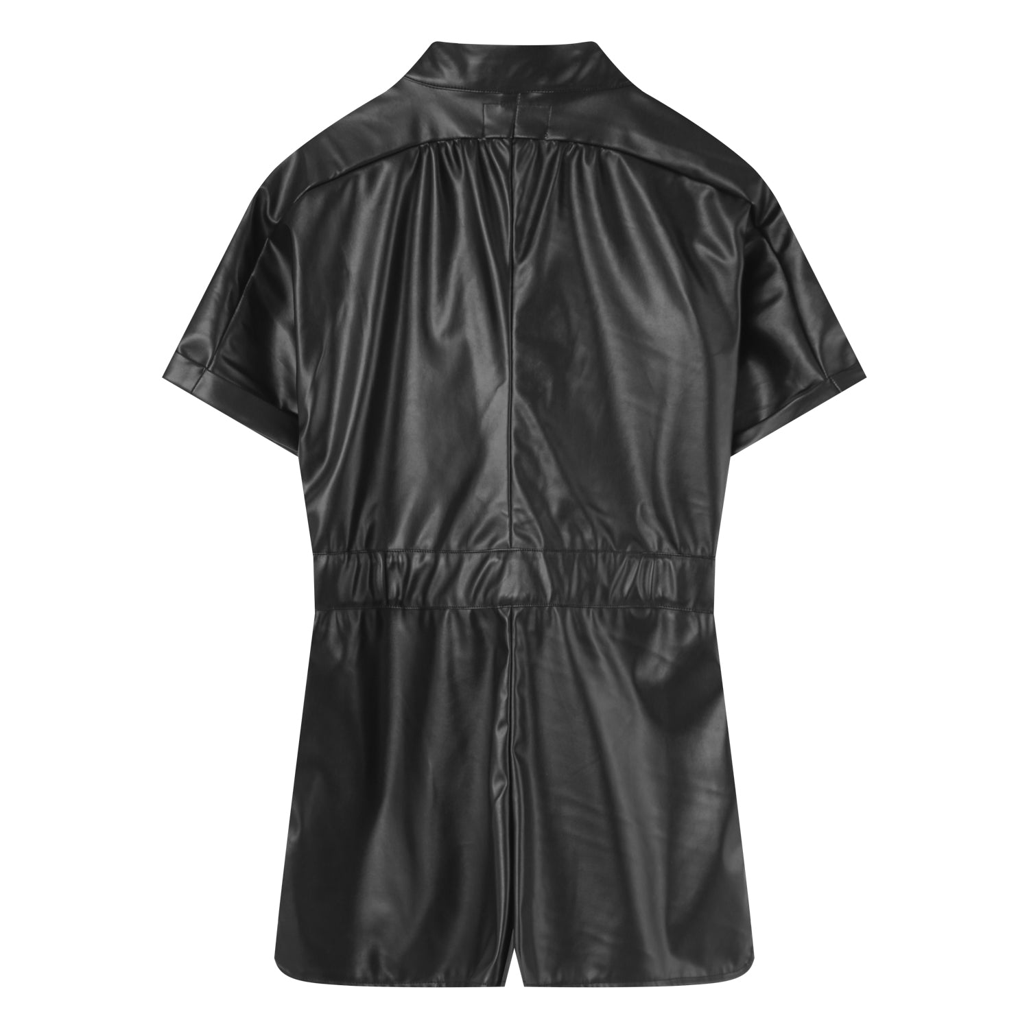 Sixth June - Combishort simili cuir tactique Noir