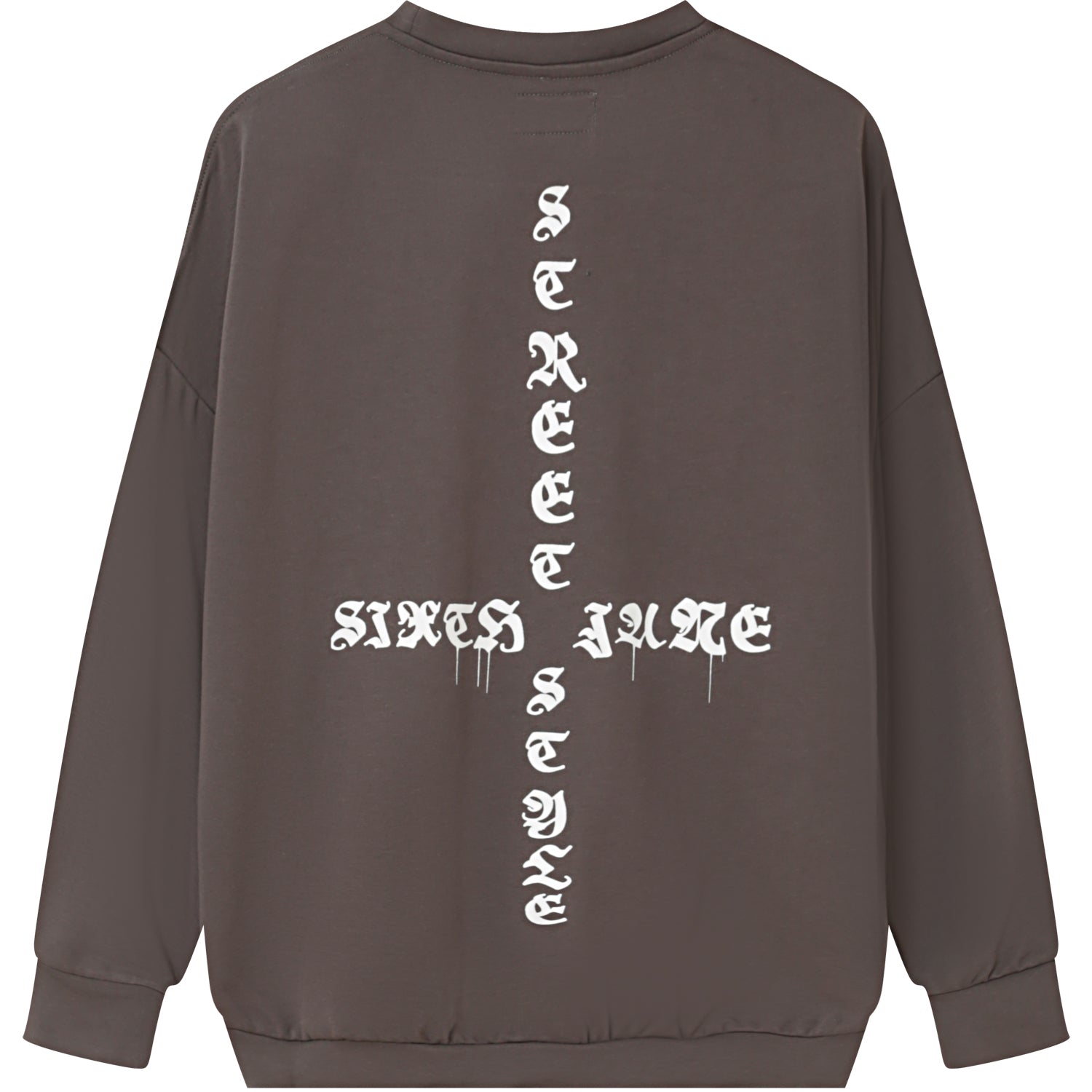 Sixth June - Sweatshirt imprimé oversize Gris