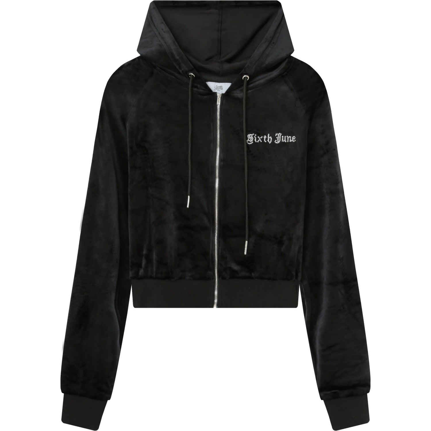 Sixth June - Gilet velours strass Noir