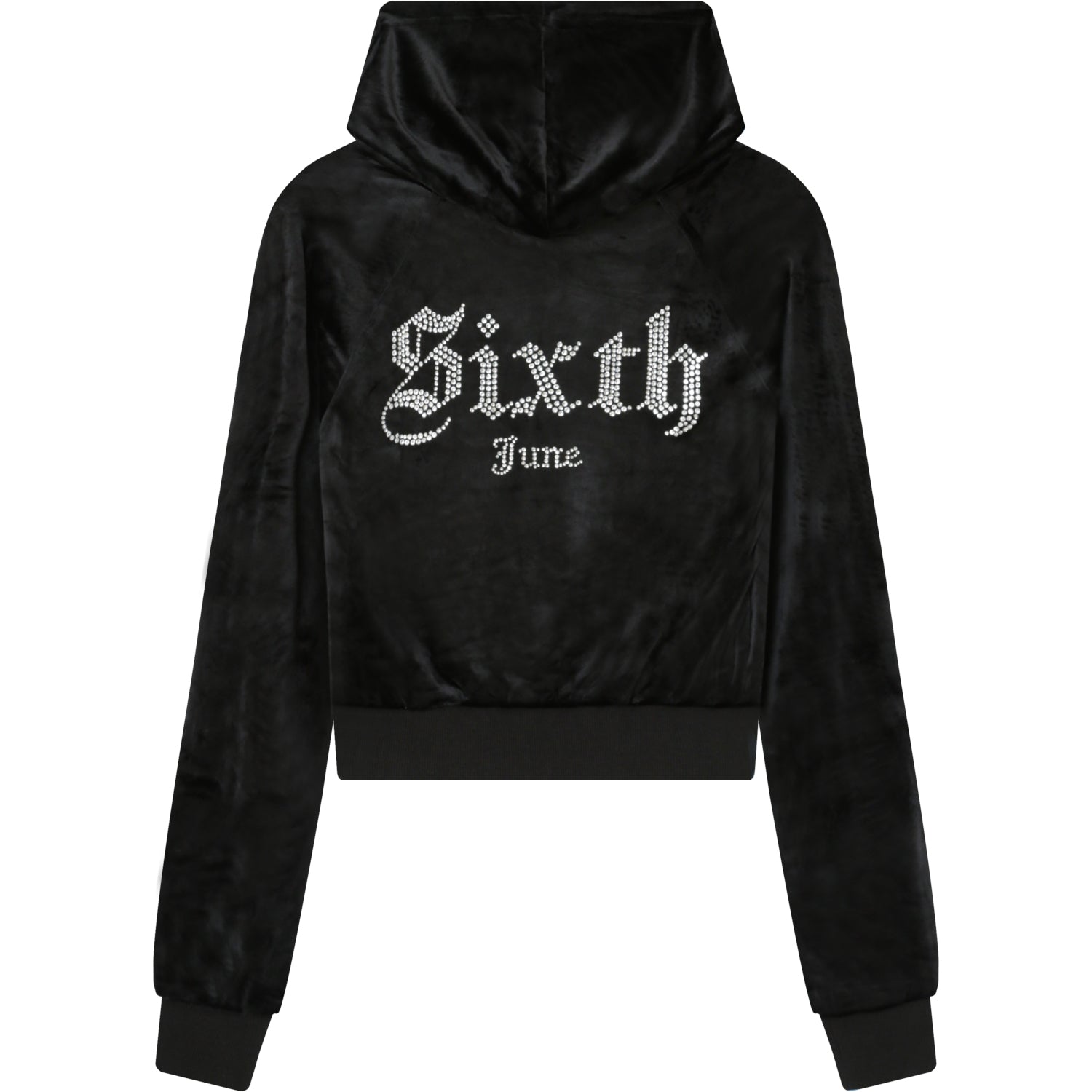 Sixth June - Gilet velours strass Noir