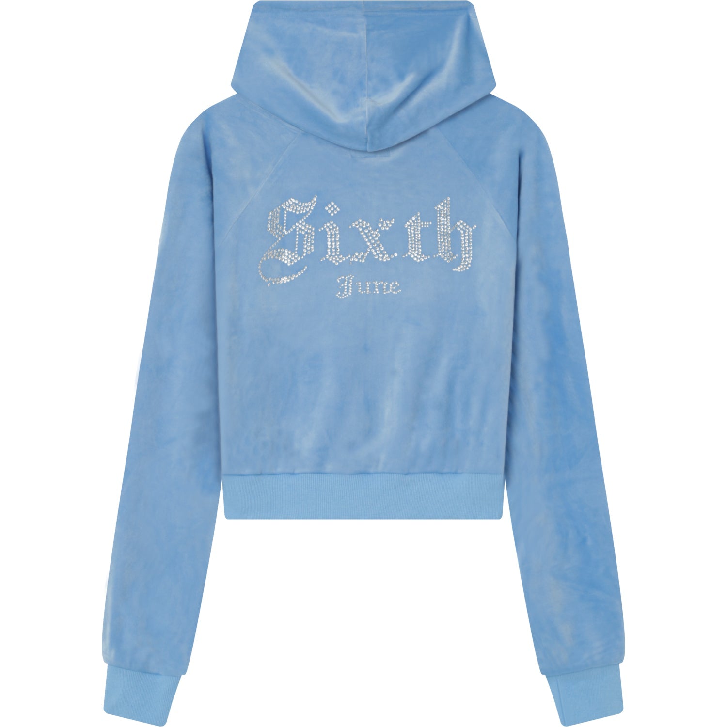 Sixth June - Gilet velours strass Bleu