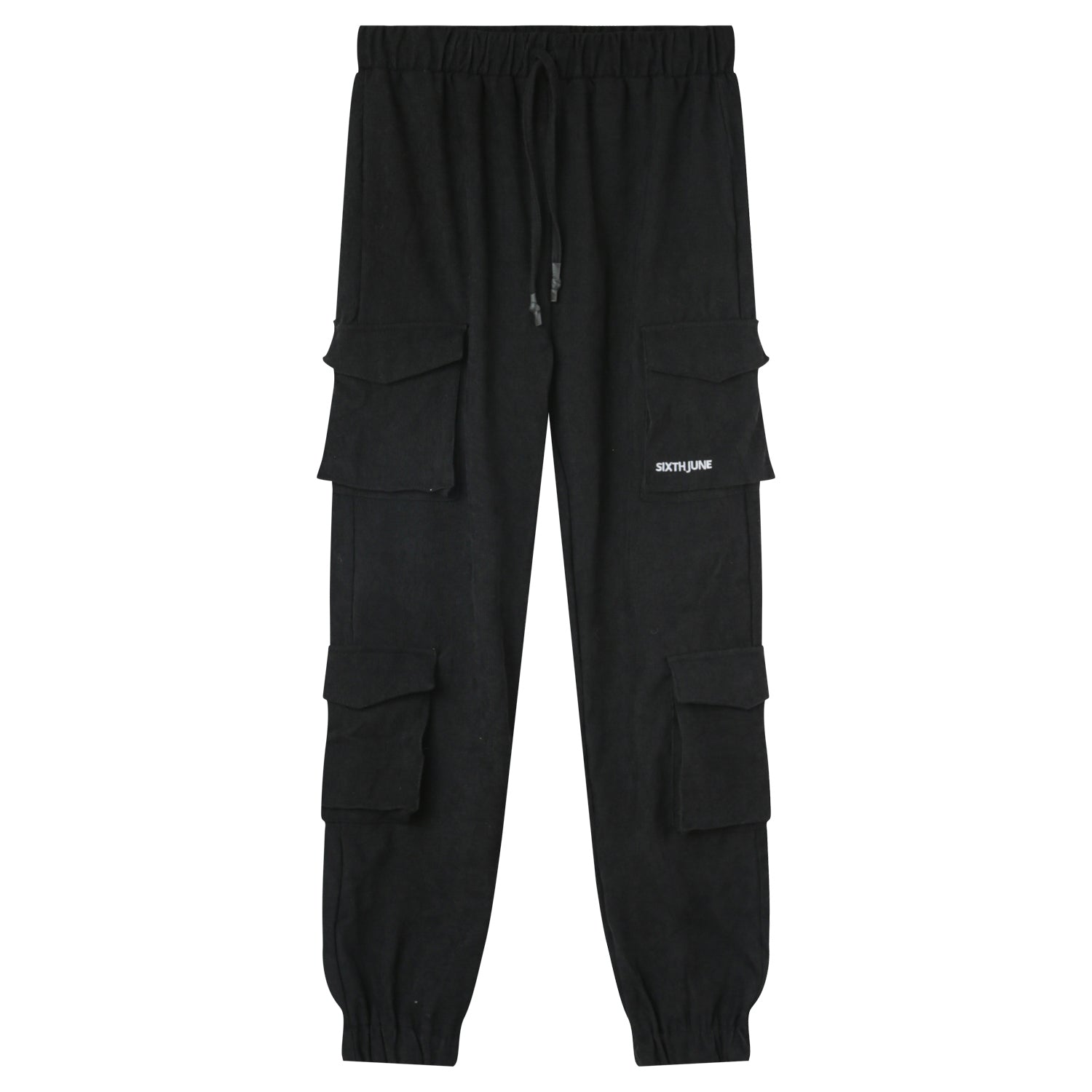 Sixth June - Pantalon cargo côtelé Noir