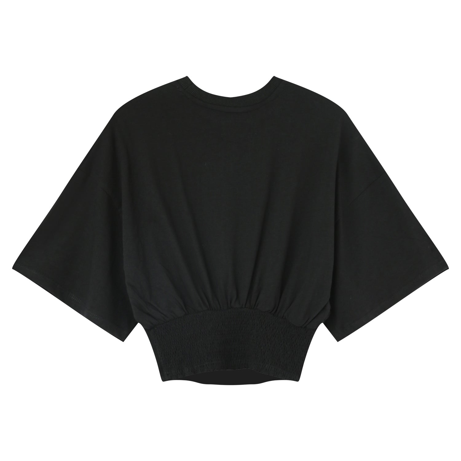 Corset cropped t-shirt Black