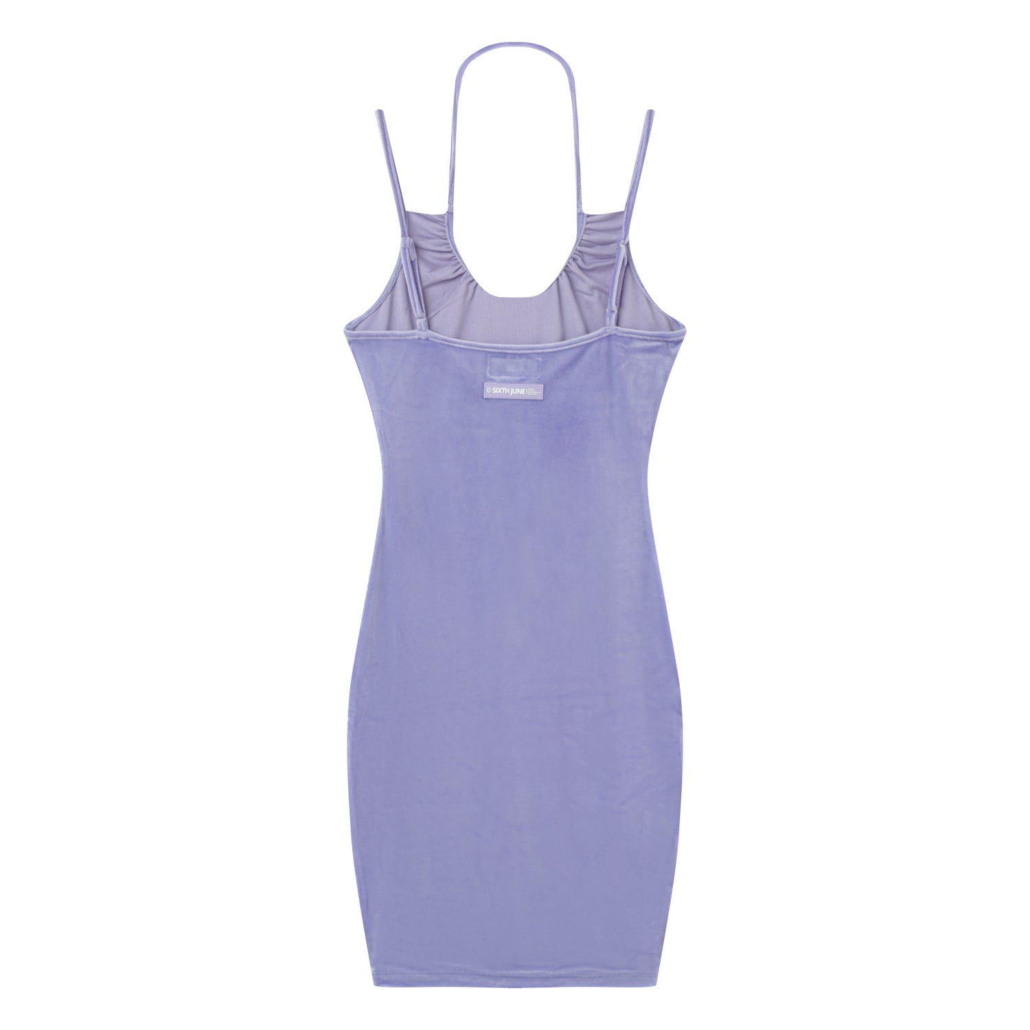 Sixth June - Robe croisée velours côtelé Violet