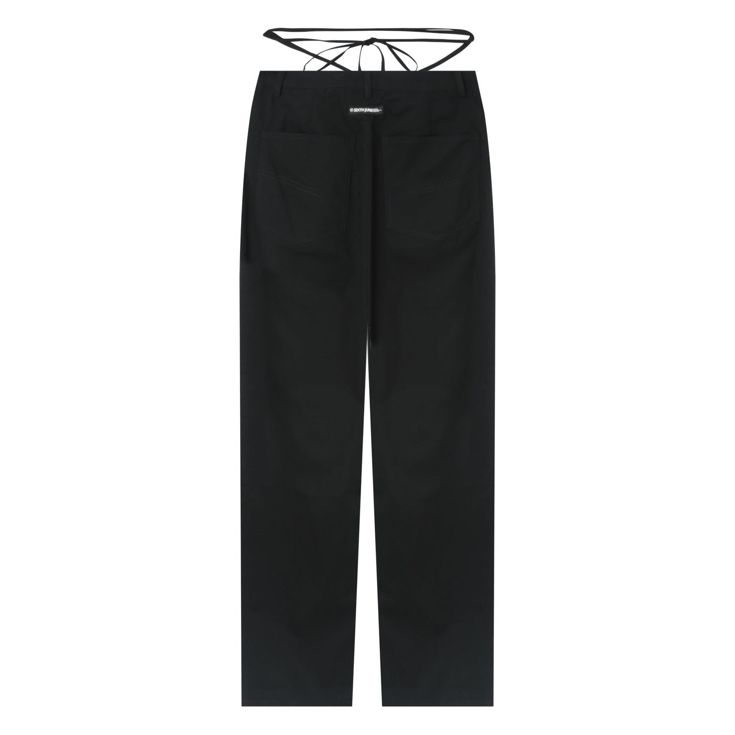 Sixth June - Pantalon droit sergé cordons Noir