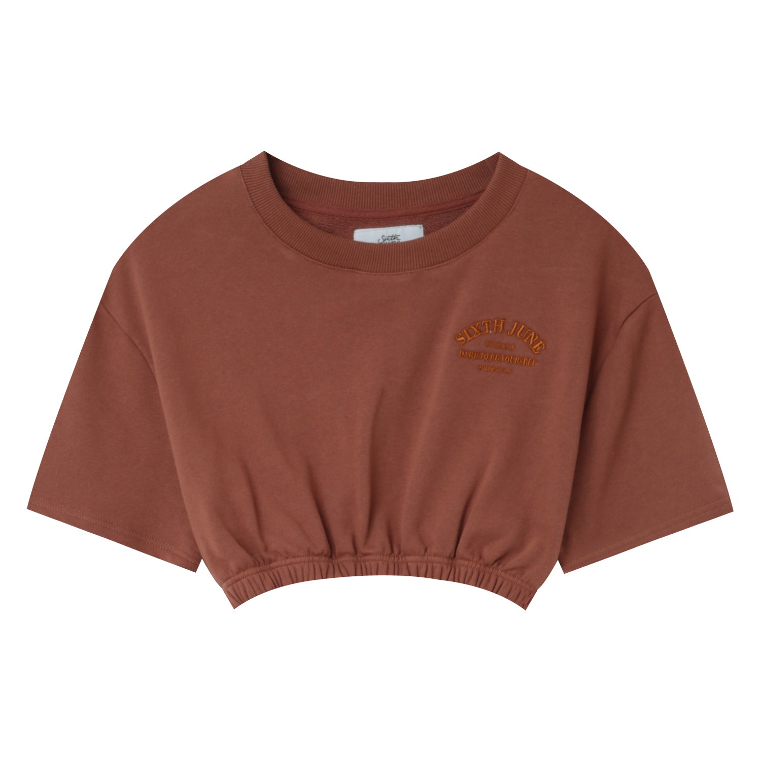 Sixth June - T-shirt court élastique Marron