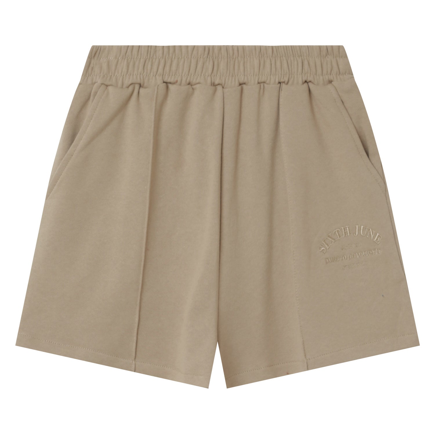 Sixth June - Short confort logo Beige