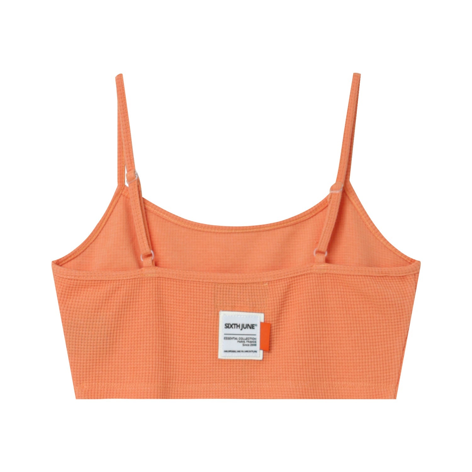 Sixth June - Brassière gaufrée logo Orange