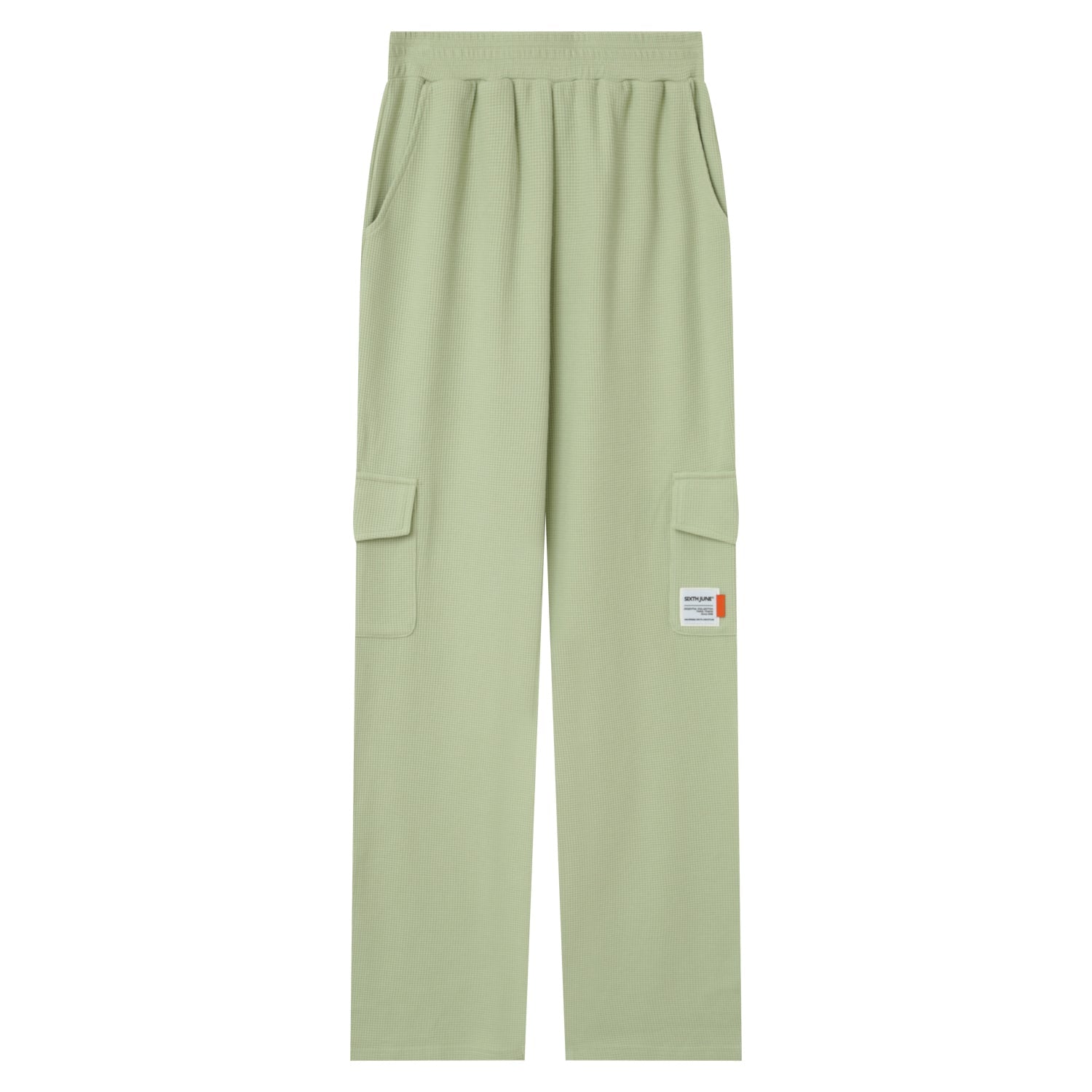 Sixth June - Pantalon droit gaufré Vert clair