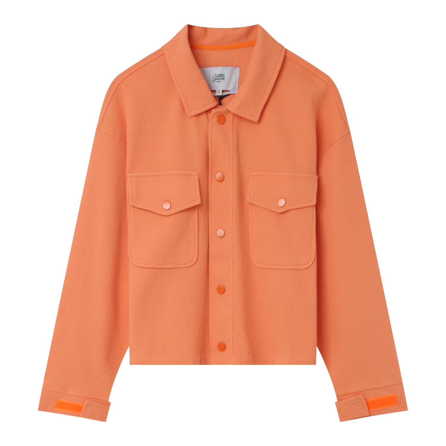 Sixth June - Veste boutonnée gaufrée Orange
