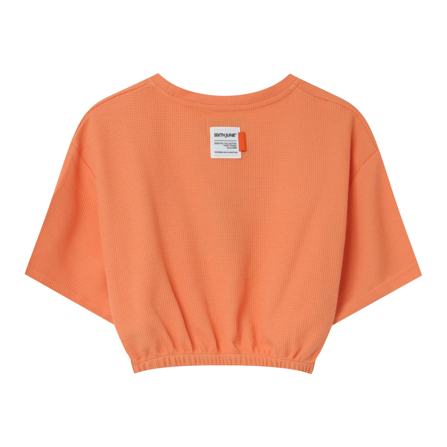 Sixth June - T-shirt élastique gaufré Orange