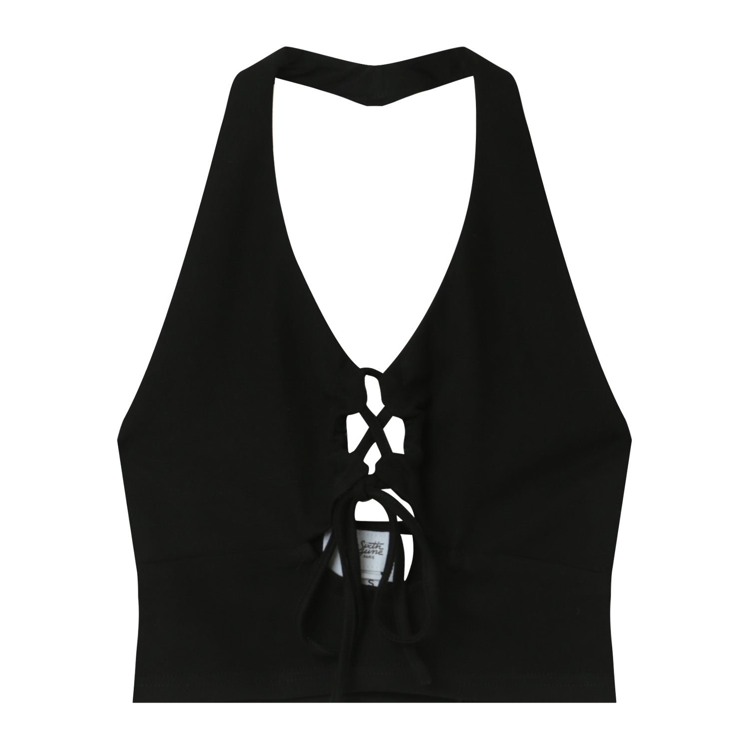 Sixth June - Top cordons dos nu Noir