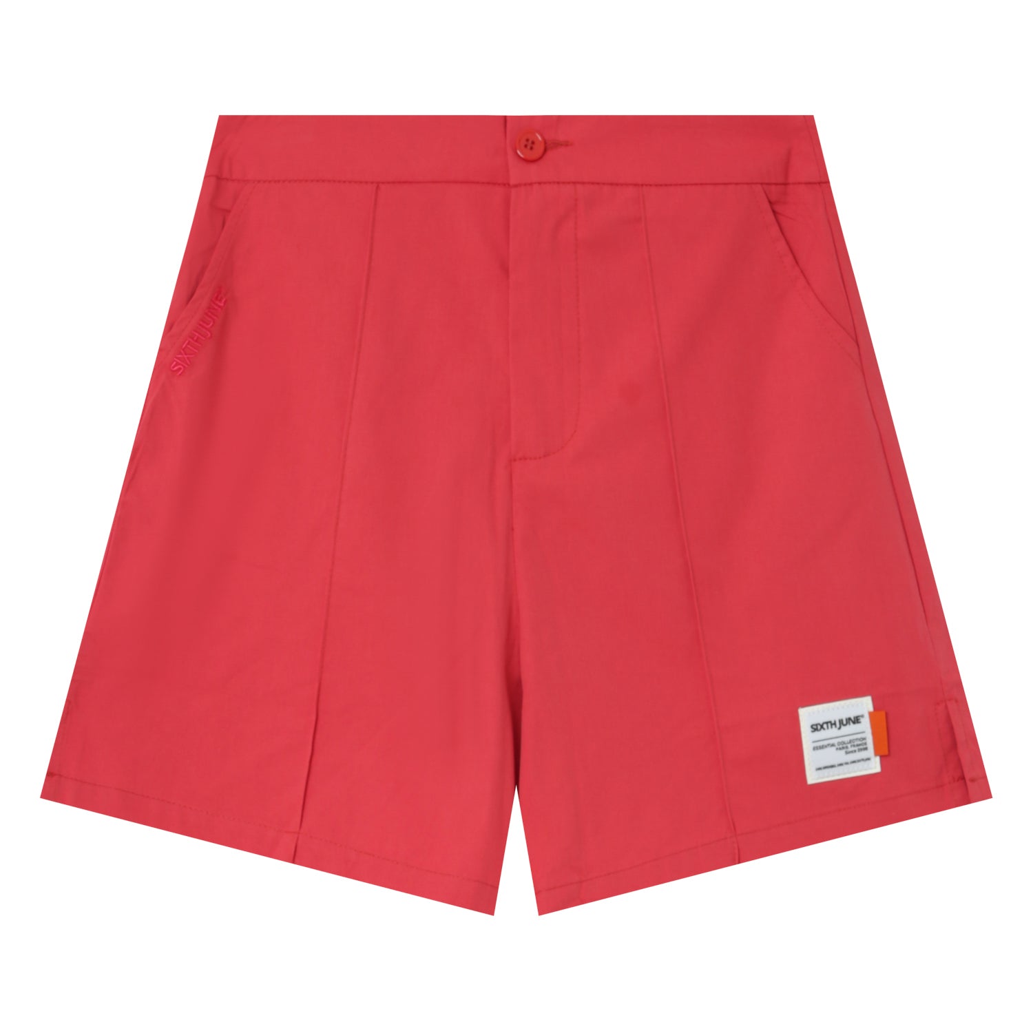 Sixth June - Short logo brodé uni Rose