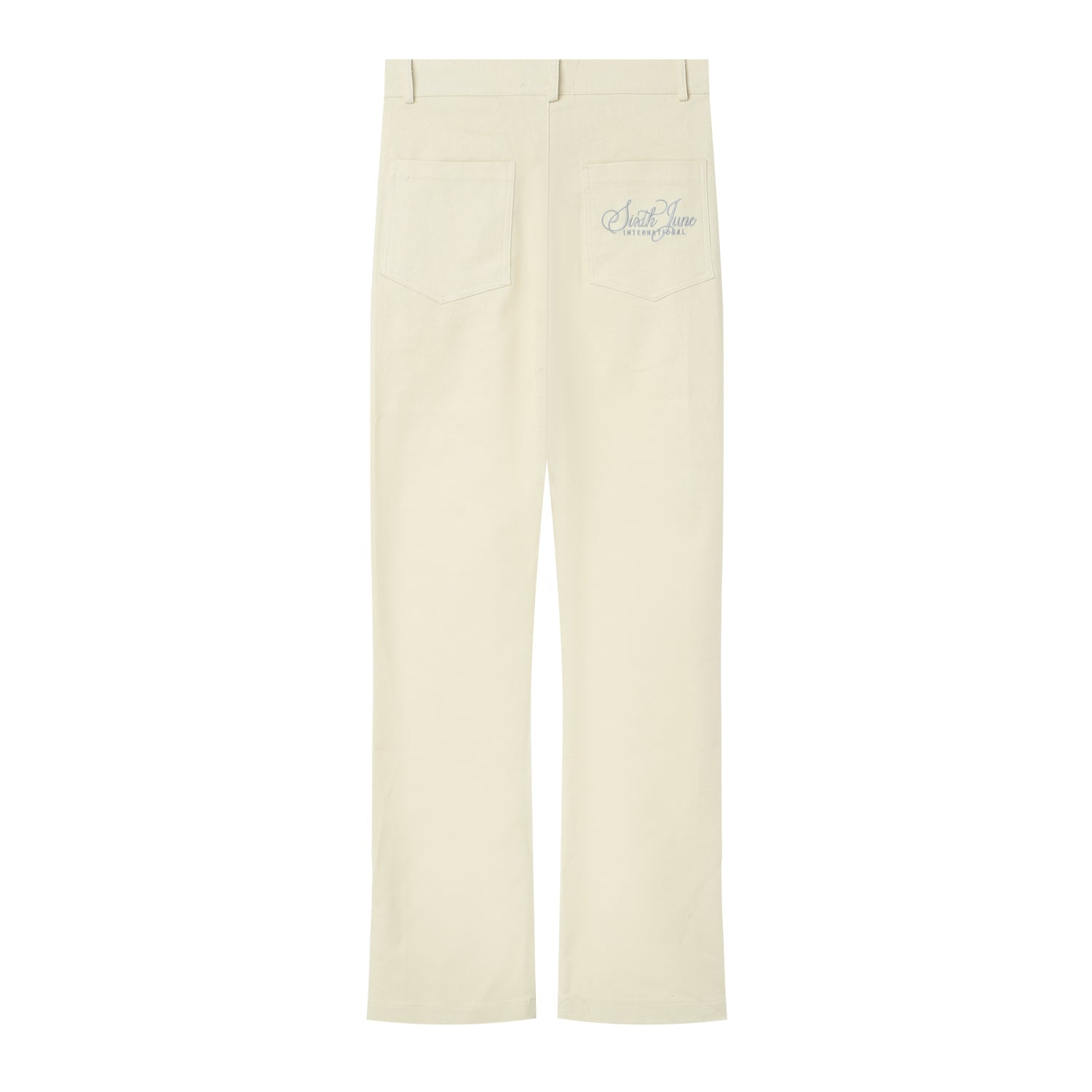 Sixth June - Pantalon droit fentes Blanc