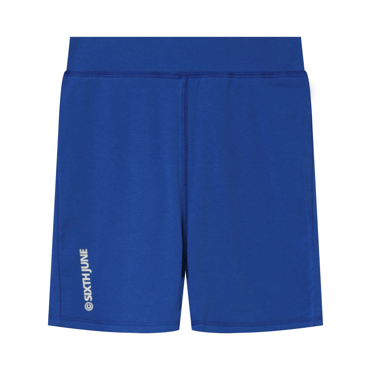 Sixth June - Cycliste court logo imprimé Bleu