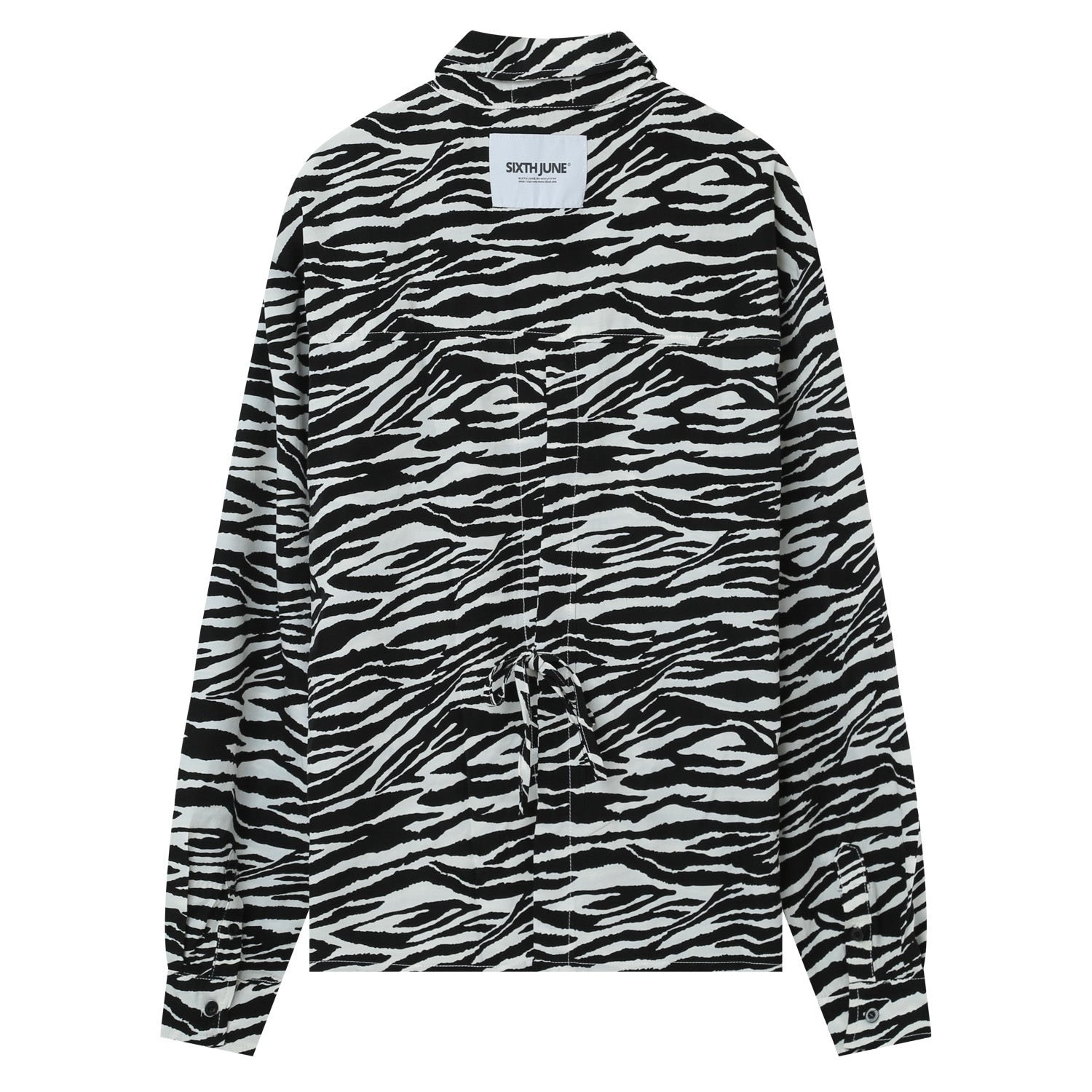 Sixth June - Chemise fluide zébrée Noir