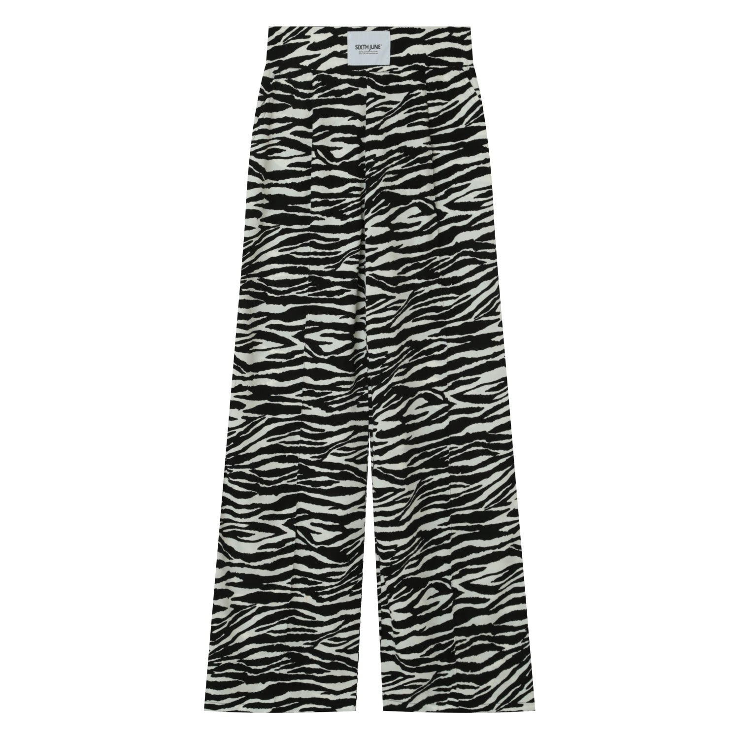 Sixth June - Pantalon large fluide zébré Noir