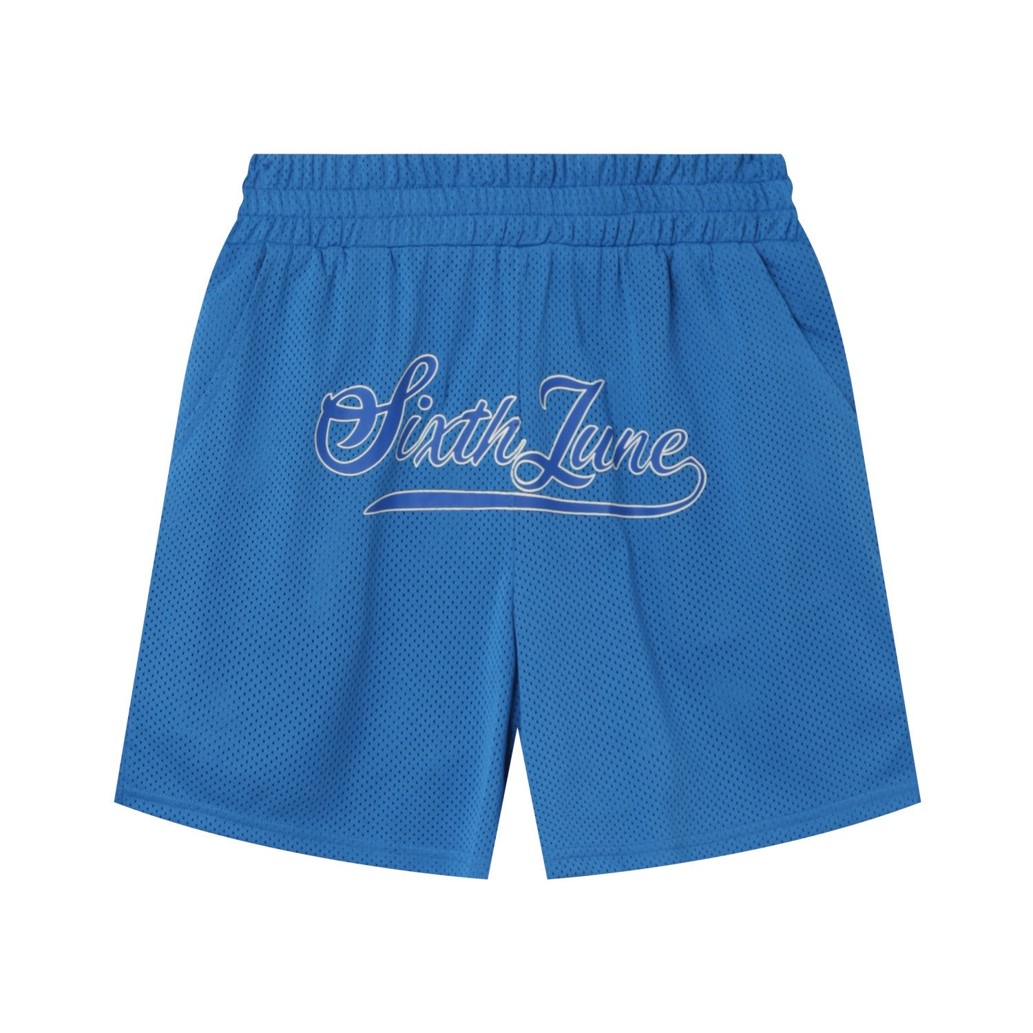 Sixth June - Short mesh logo Bleu