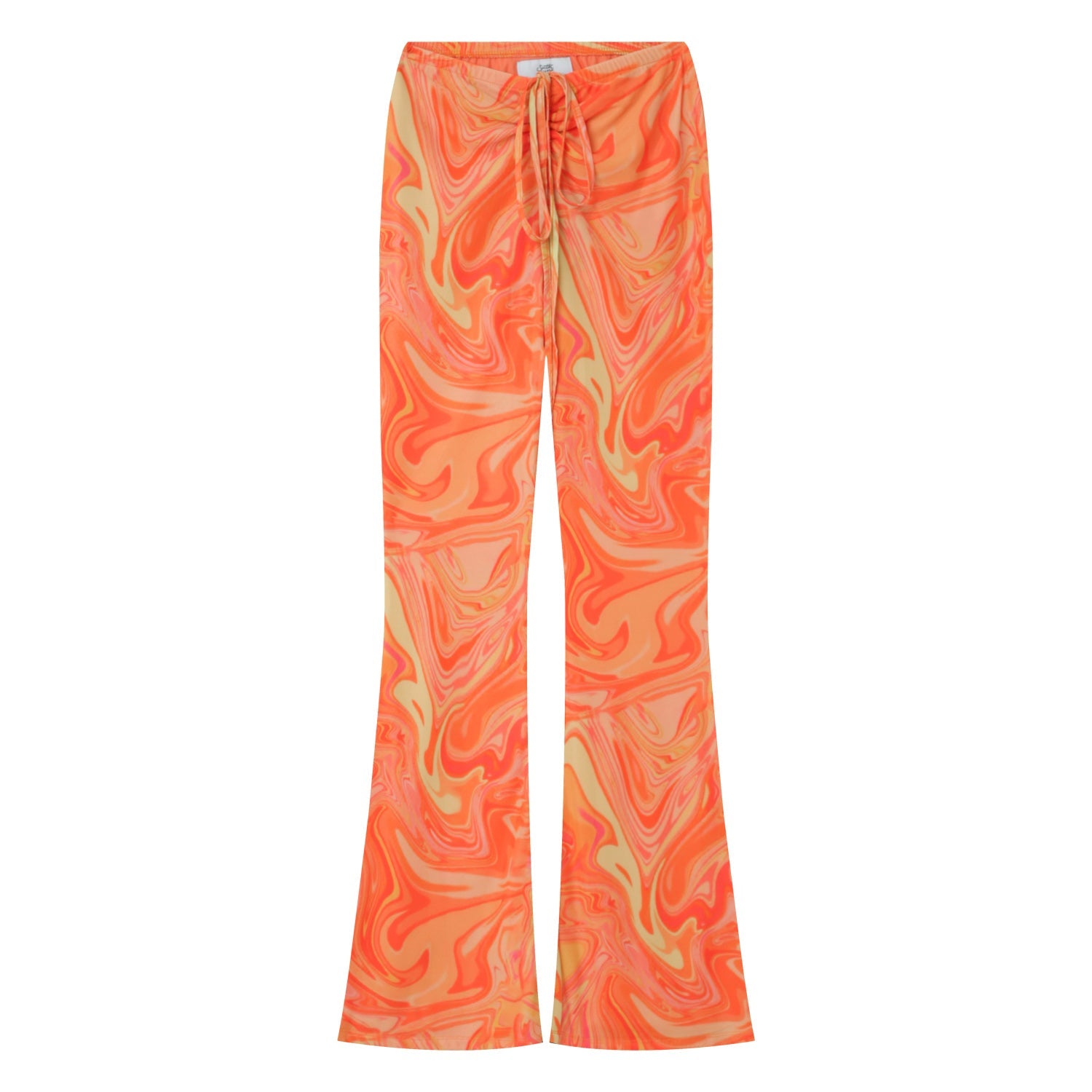 Sixth June - Pantalon mesh flare encre Orange