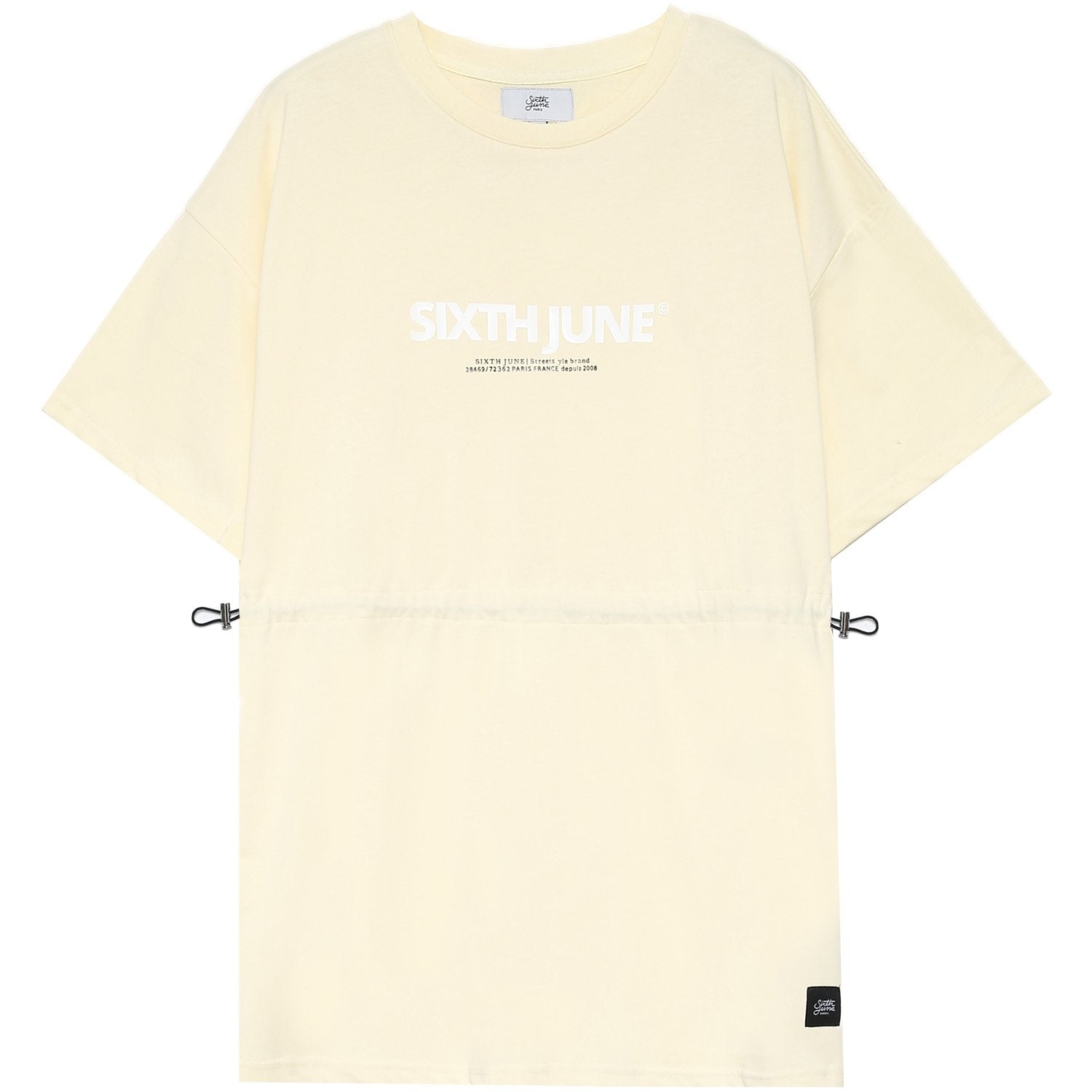 Sixth June - Robe courte élastique imprimé jaune