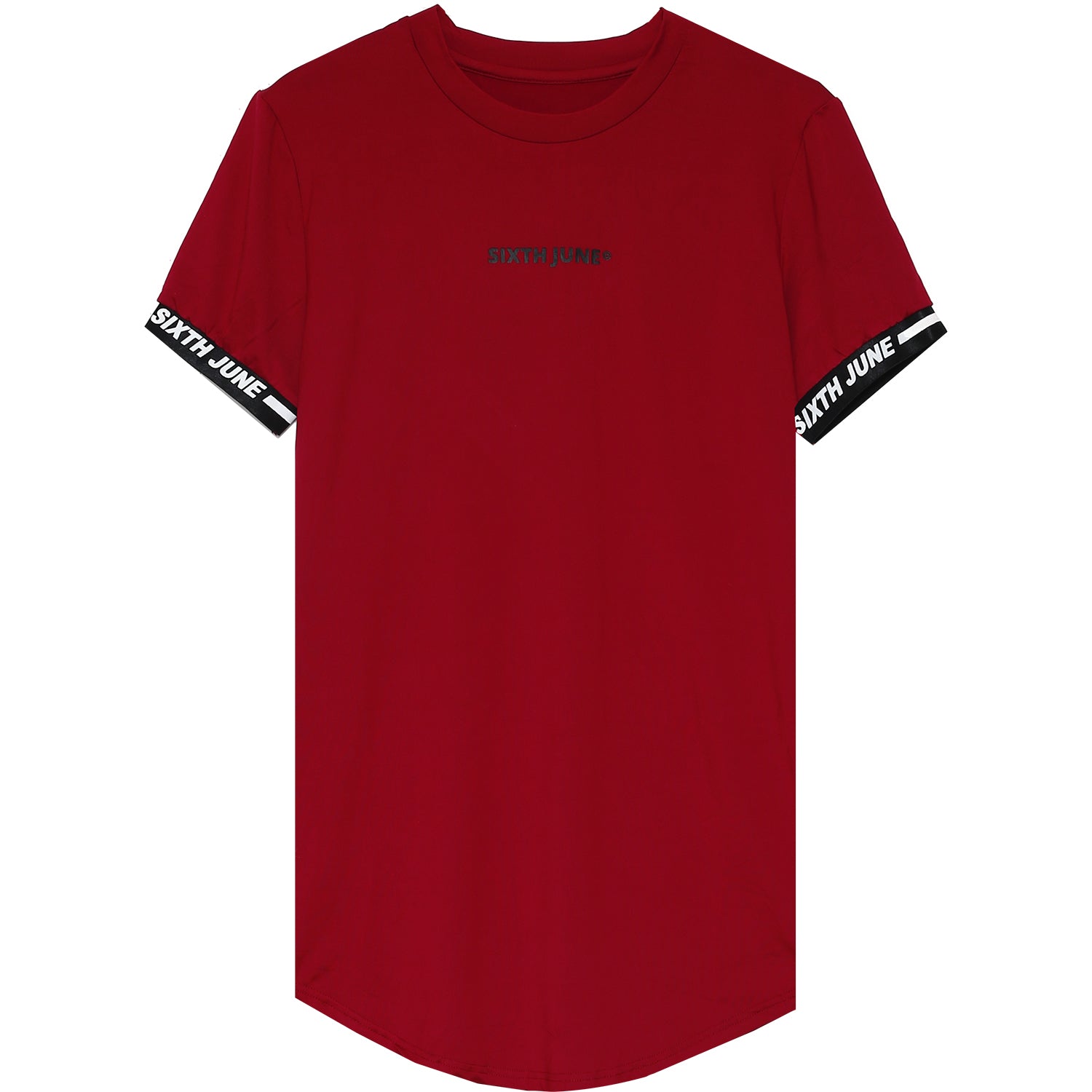 Sixth June - T-shirt moulant logo élastique rouge
