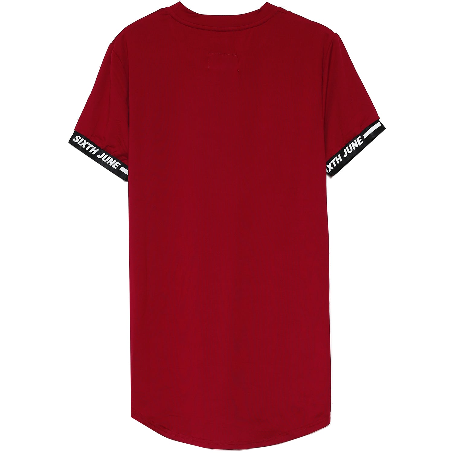 Sixth June - T-shirt moulant logo élastique rouge