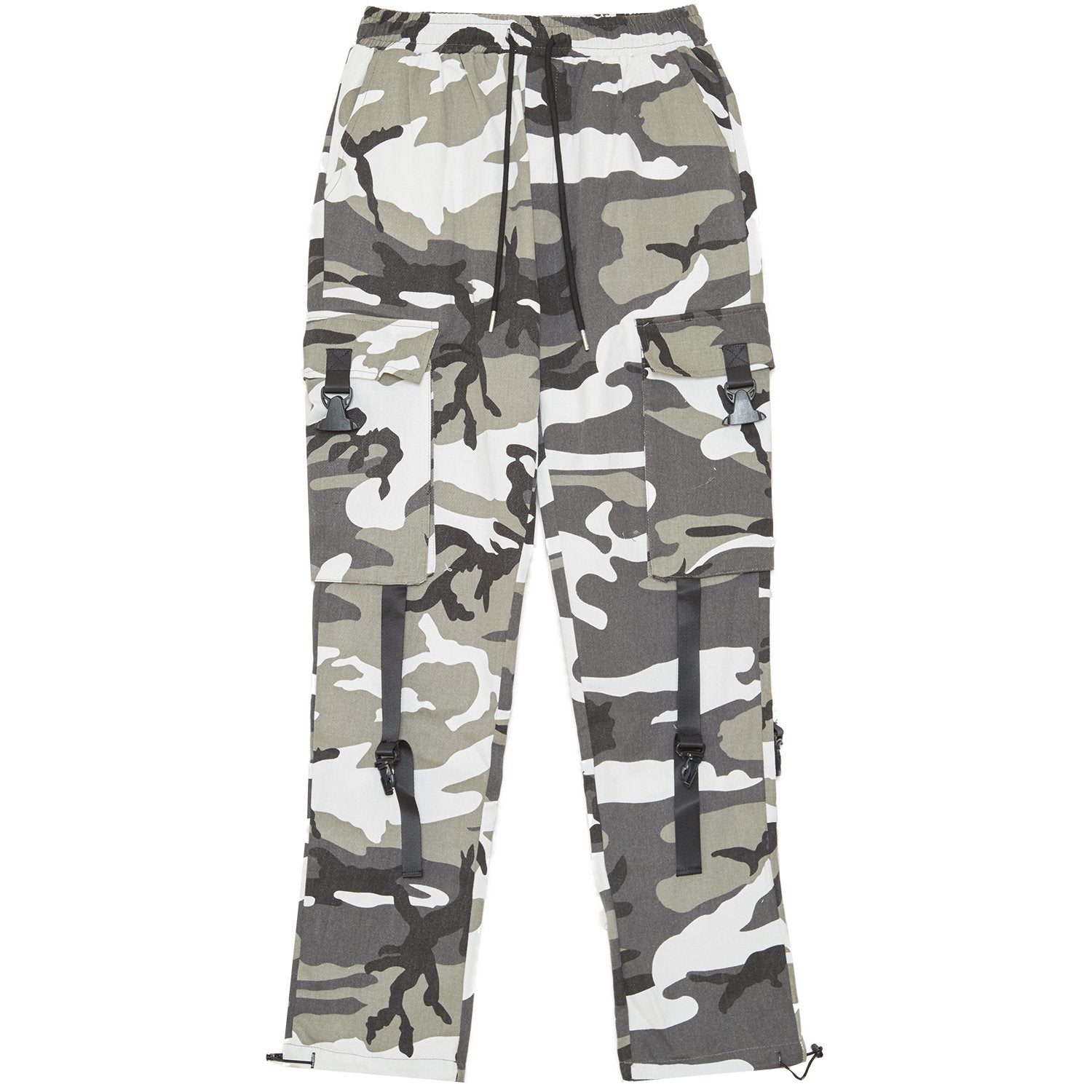 Sixth June - Pantalon camouflage sangles noir