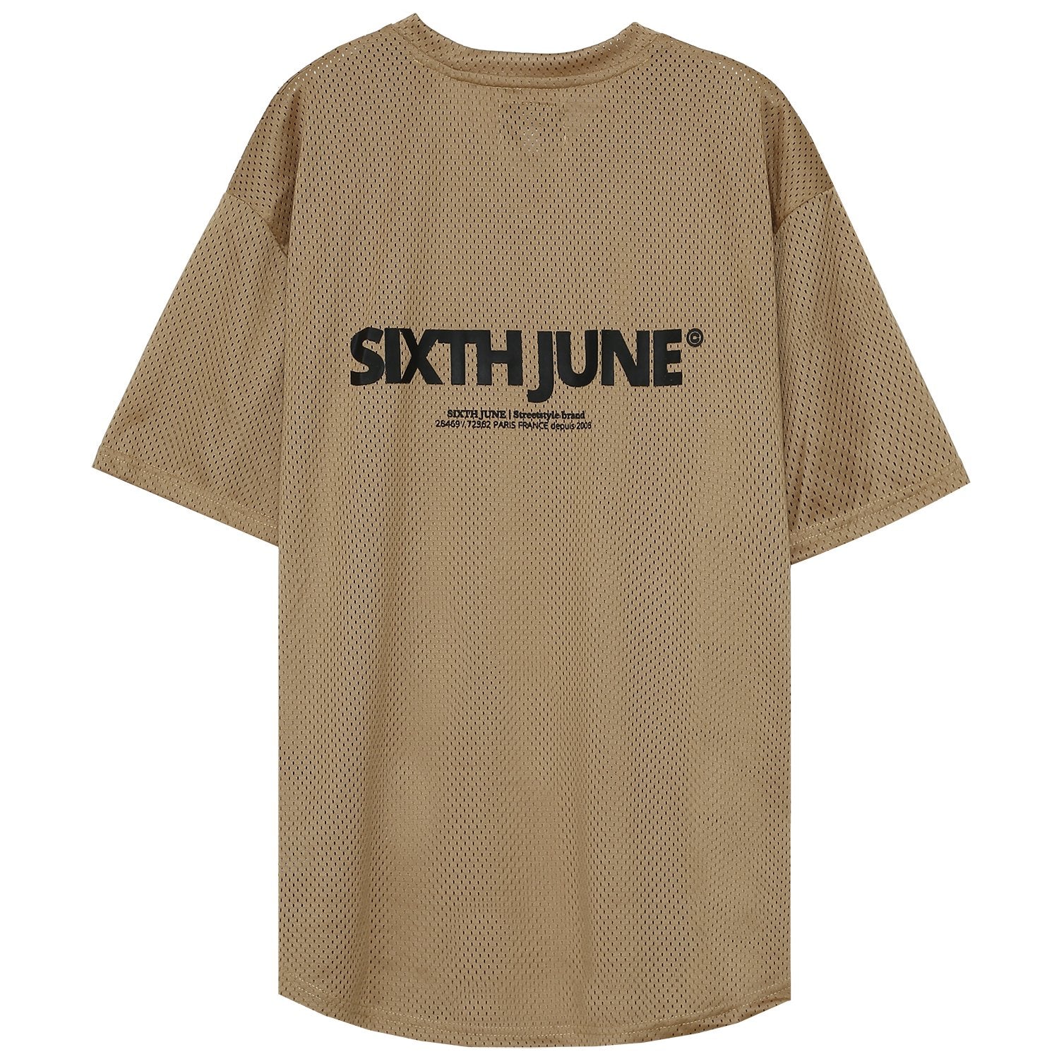 Sixth June - Maillot mesh logo Beige foncé