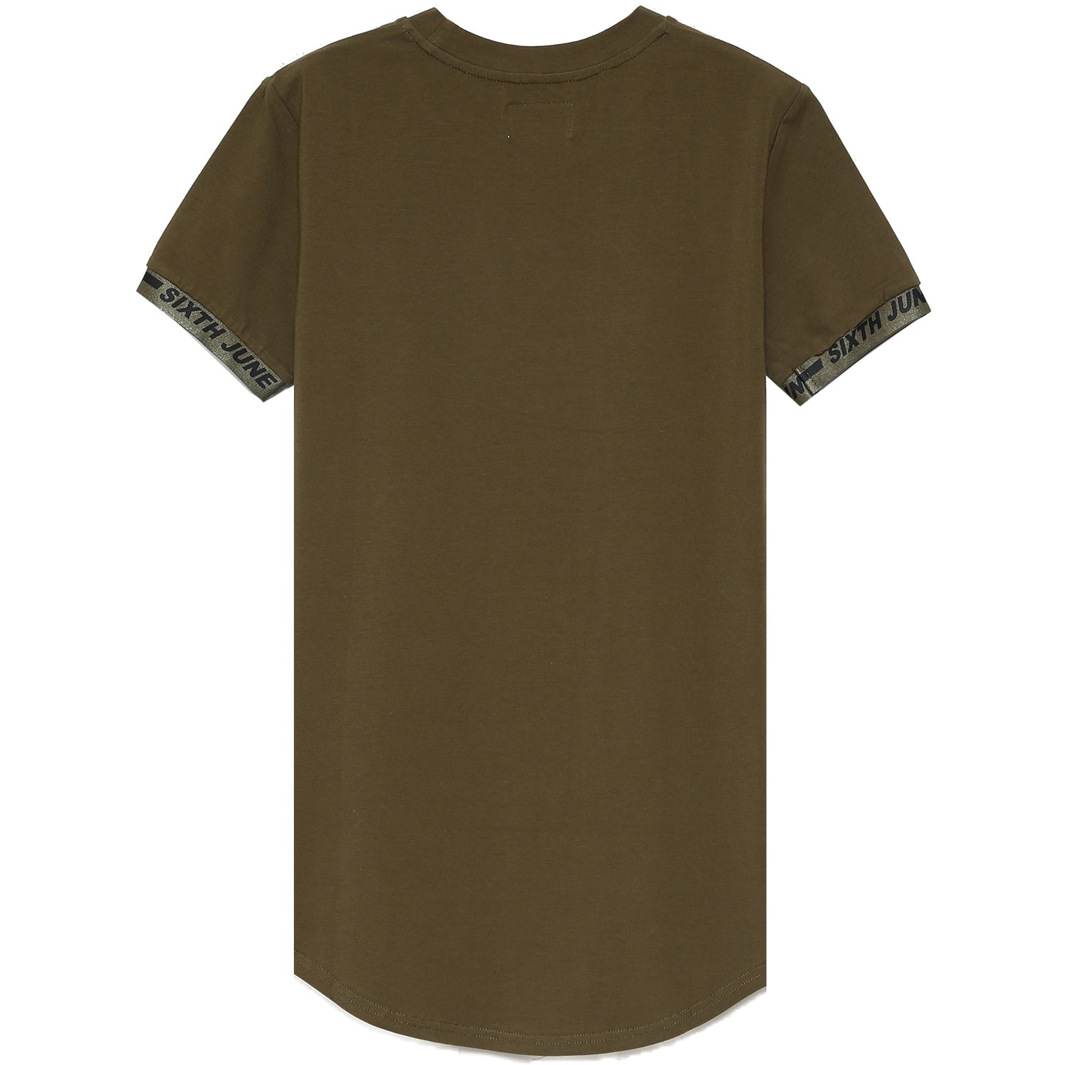 Sixth June - T-shirt logo coton manche vert kaki
