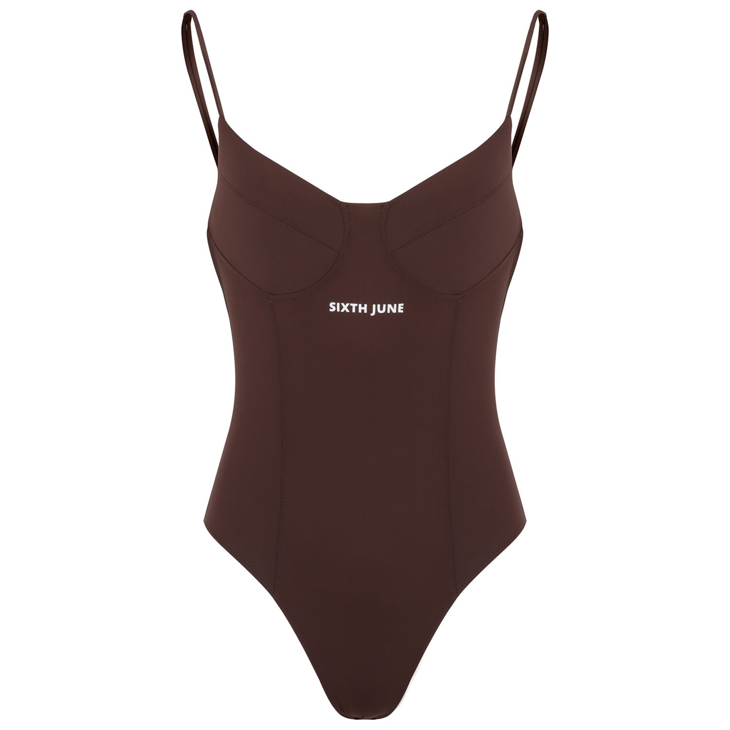 Sixth June - Body corset logo marron