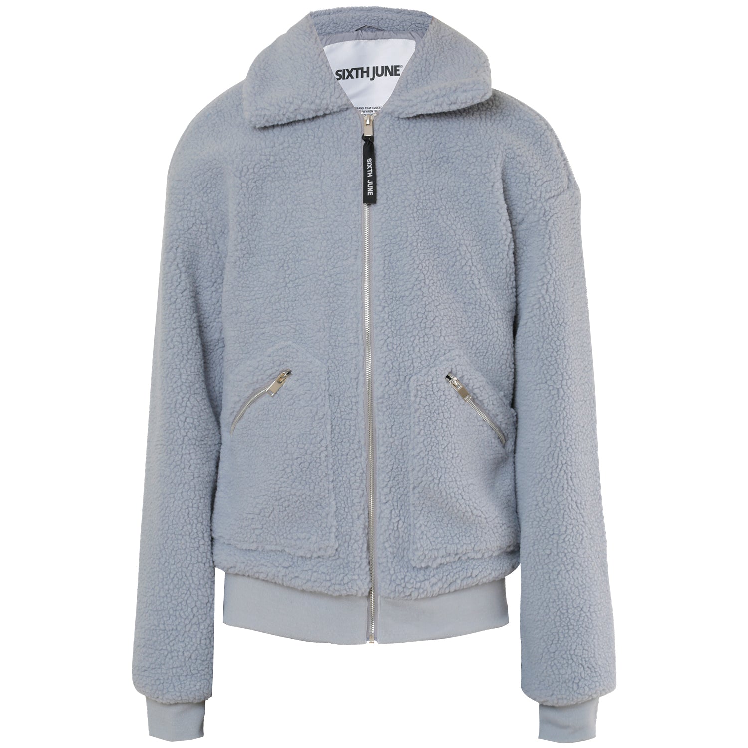 Sixth June - Veste sherpa cosy Gris