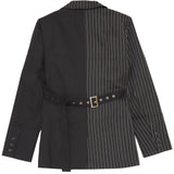 Sixth June - Veste blazer bicolore noir