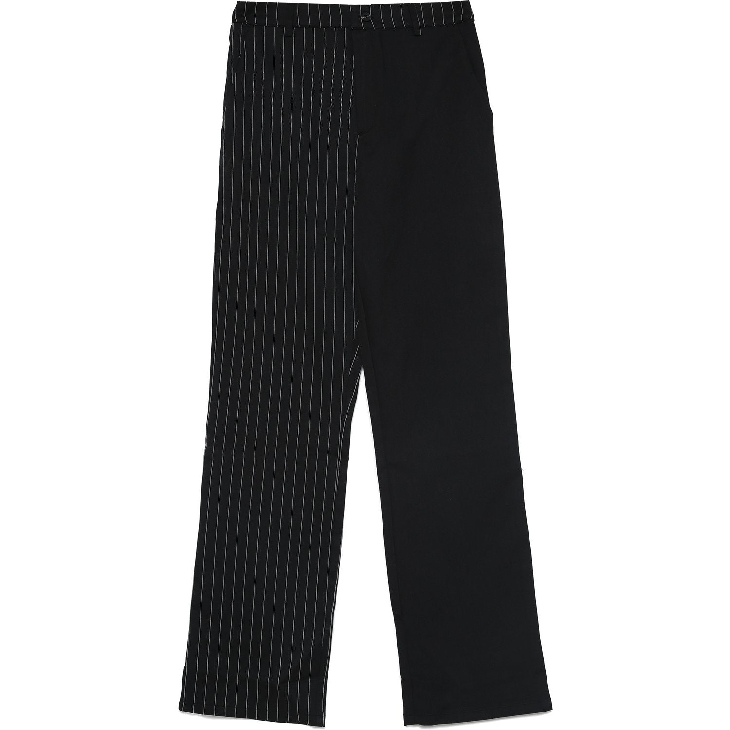 Sixth June - Pantalon large rayures uni Noir