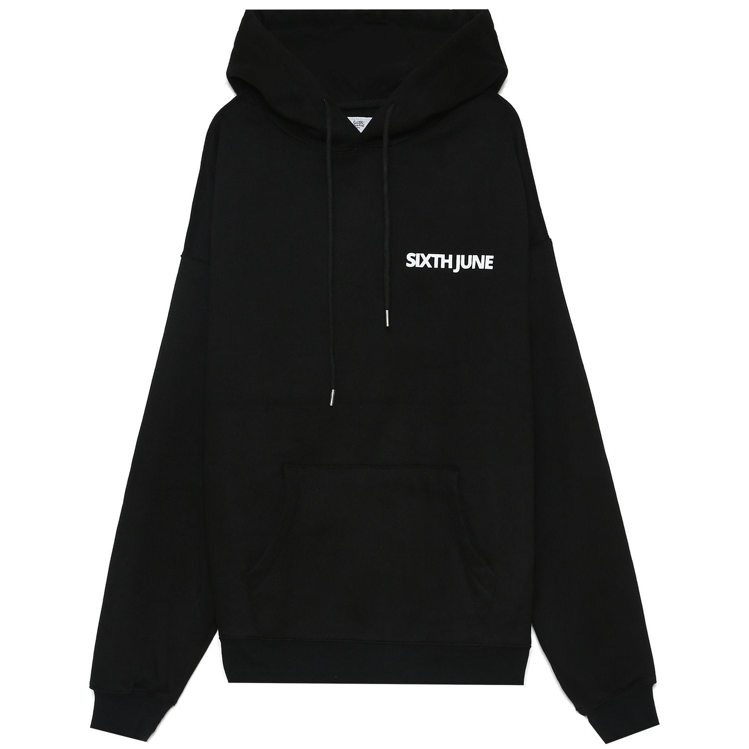 Sixth June - Sweat capuche oversize logo décalé Noir
