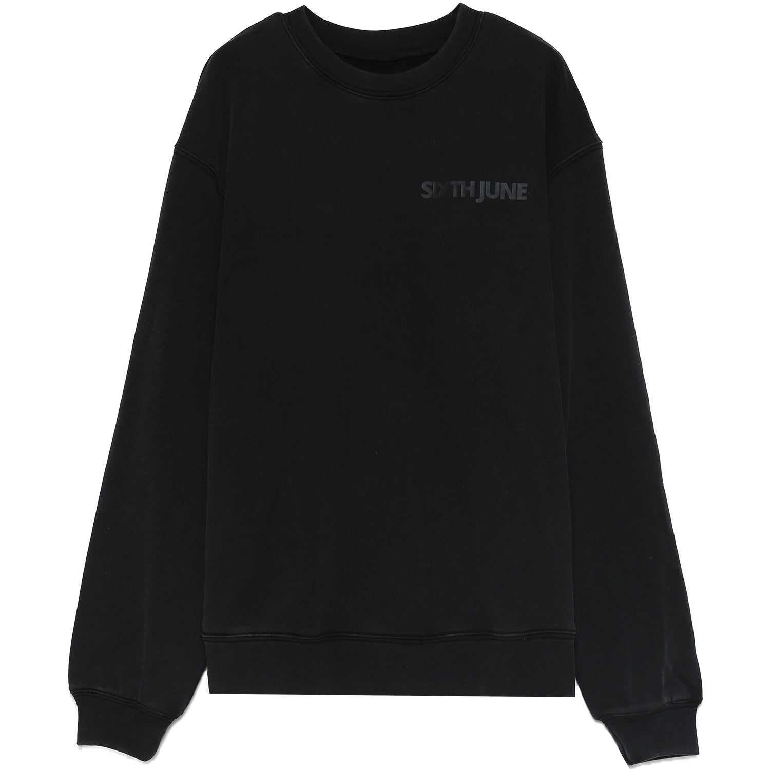 Sixth June - Sweatshirt délavé logo gris foncé
