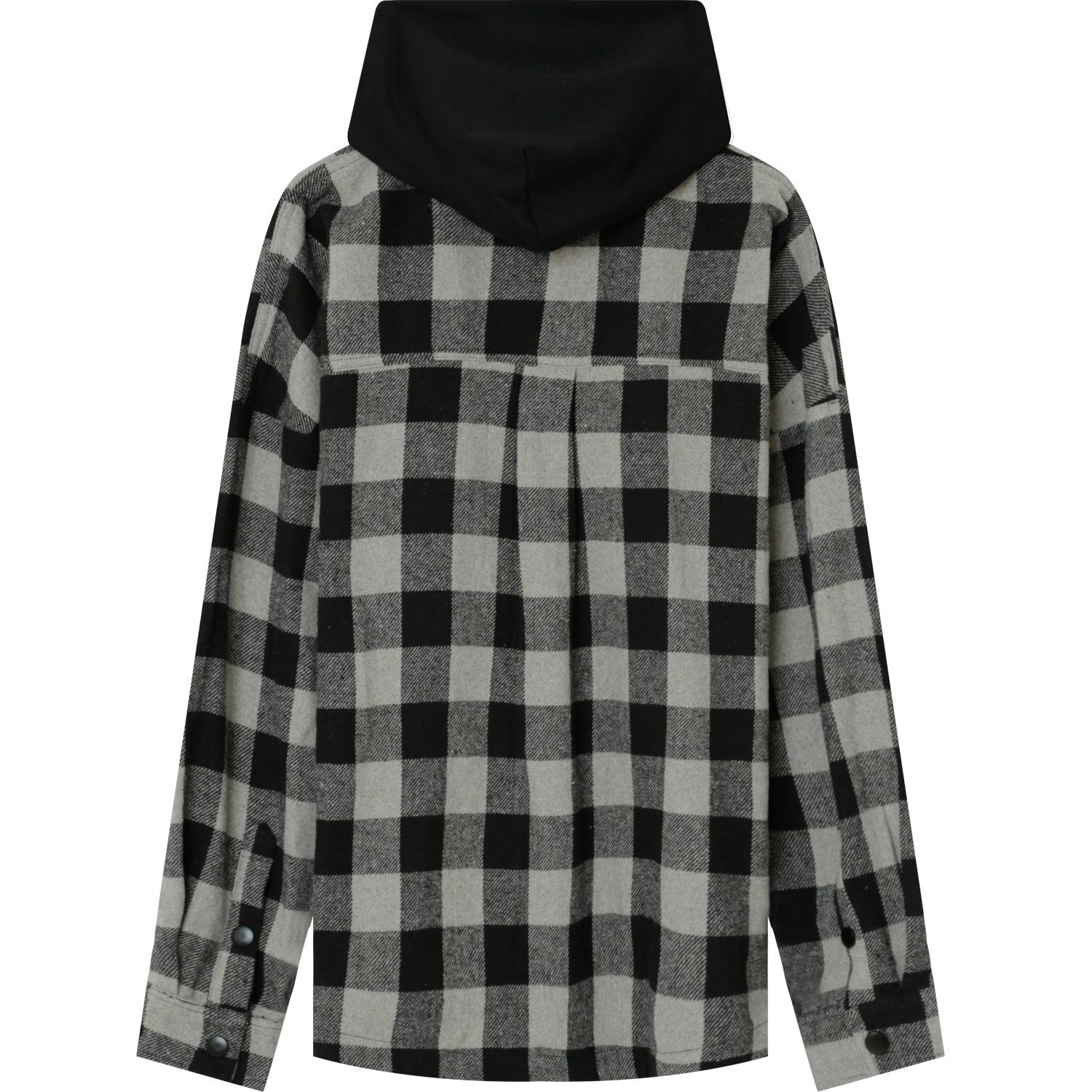 Sixth June - Surchemise tartan capuche Gris