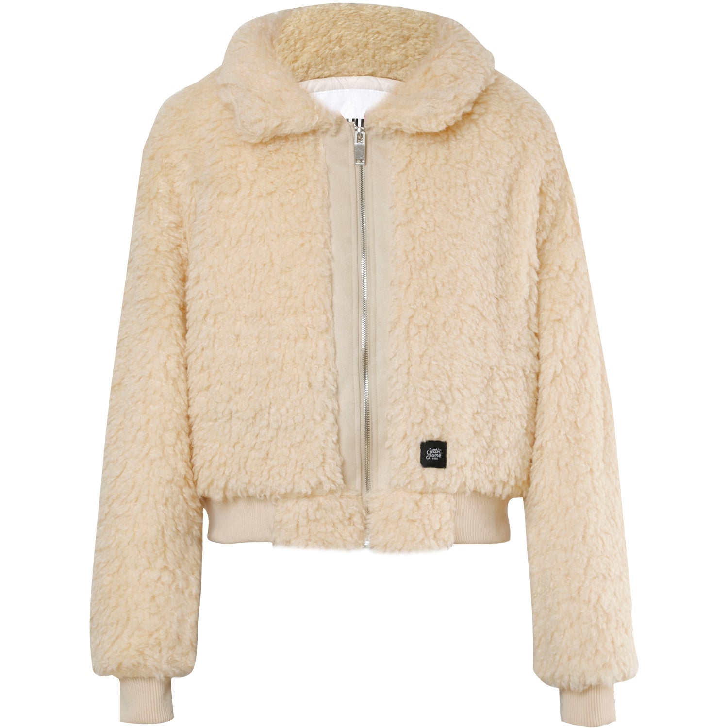 Sixth June - Veste peau mouton courte Beige