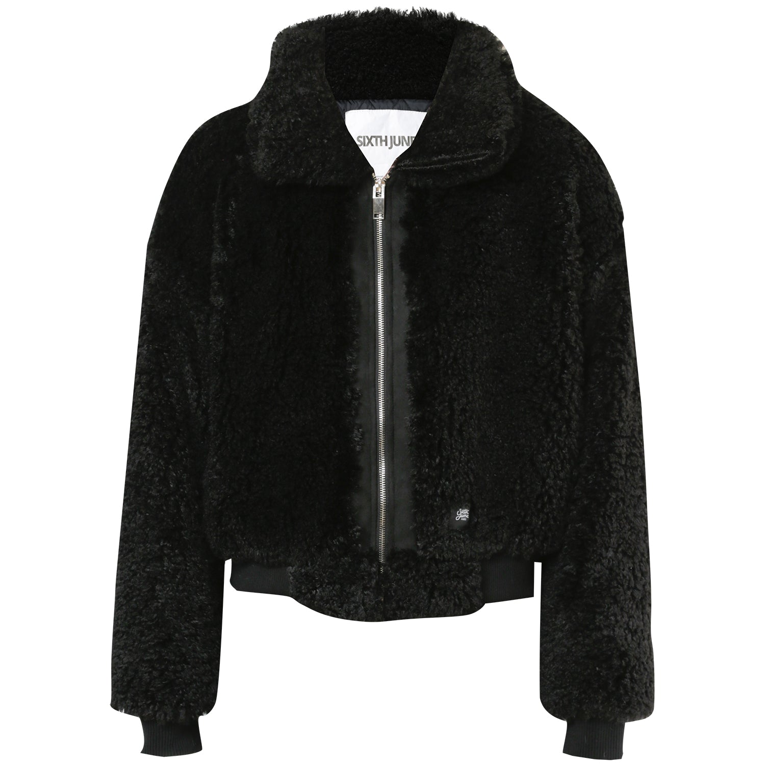 Sixth June - Veste sherpa courte Noir