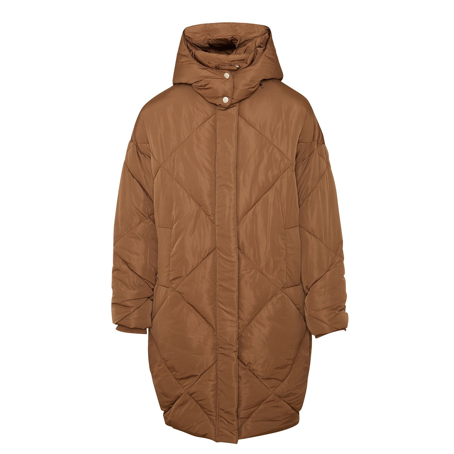 Sixth June - Doudoune longue matelassé marron