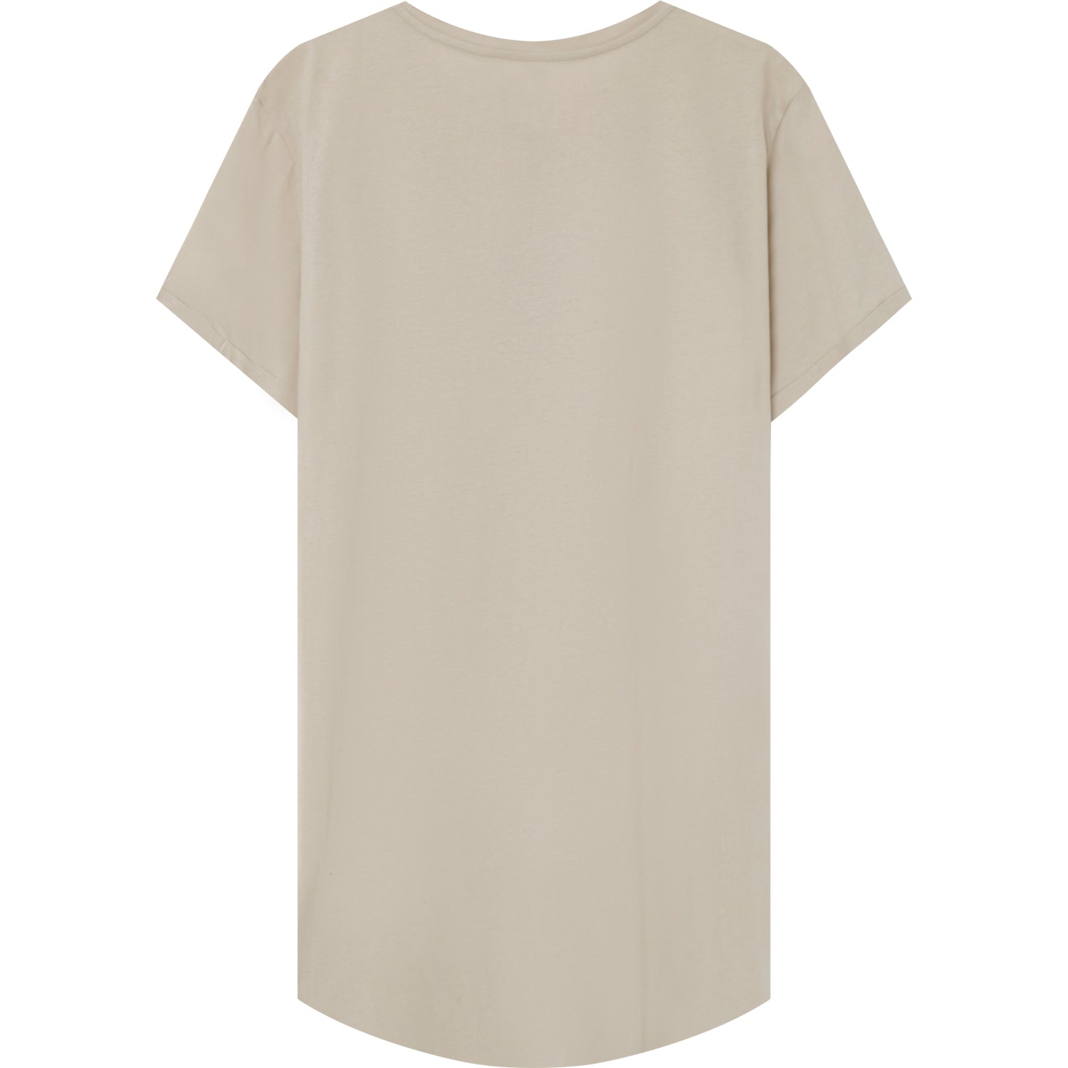 Sixth June - T-shirt bas arrondi long Beige