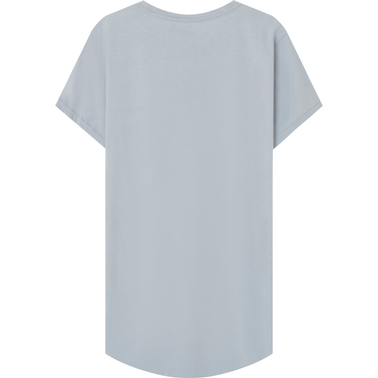 Sixth June - T-shirt bas arrondi long Bleu clair