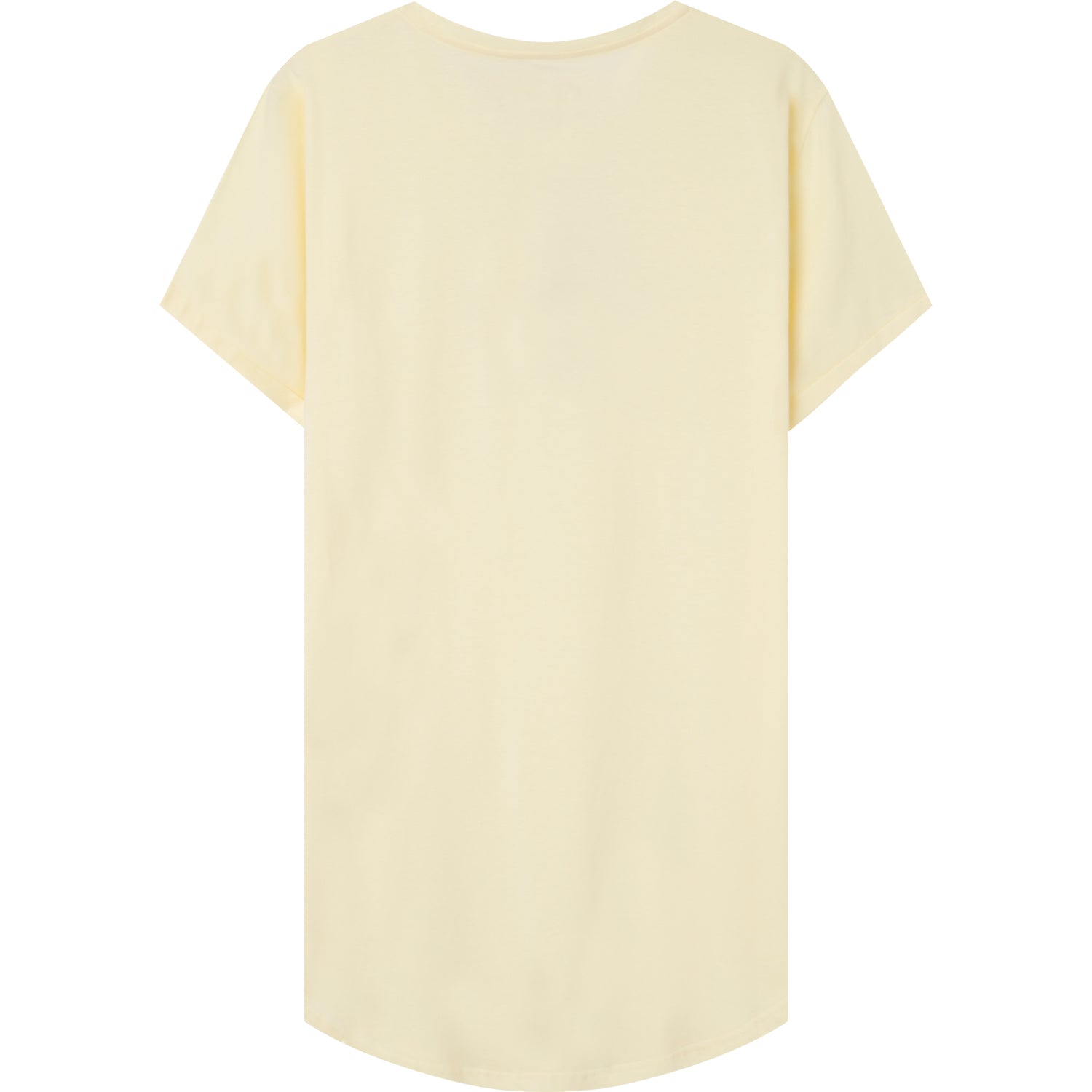 Sixth June - T-shirt bas arrondi long Jaune clair