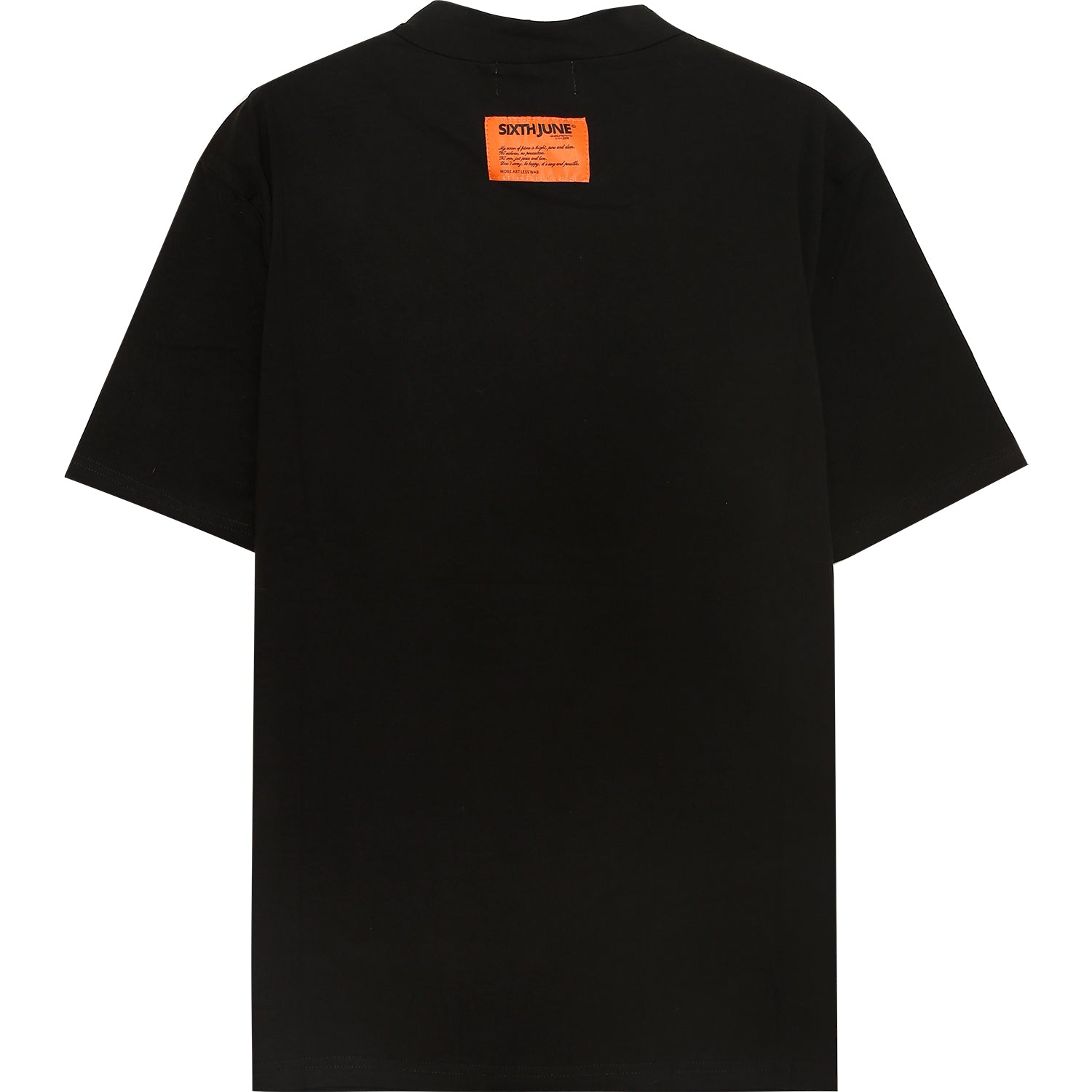 Sixth June - T-shirt logo col noir