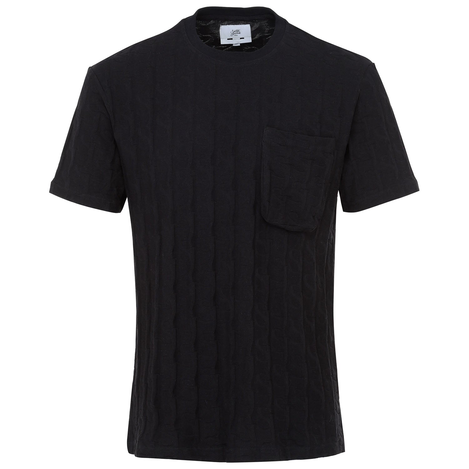 Sixth June - T-shirt monogramme tissé Noir