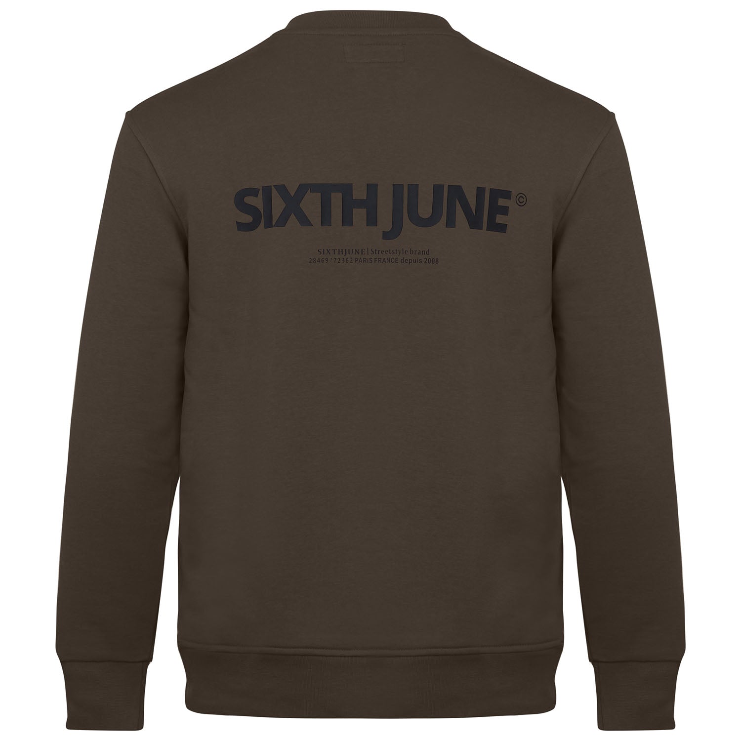 Sweatshirt logo confort Kaki