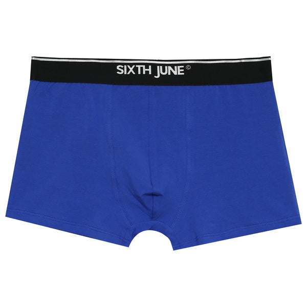 Sixth June - Boxer uni bande Bleu foncé