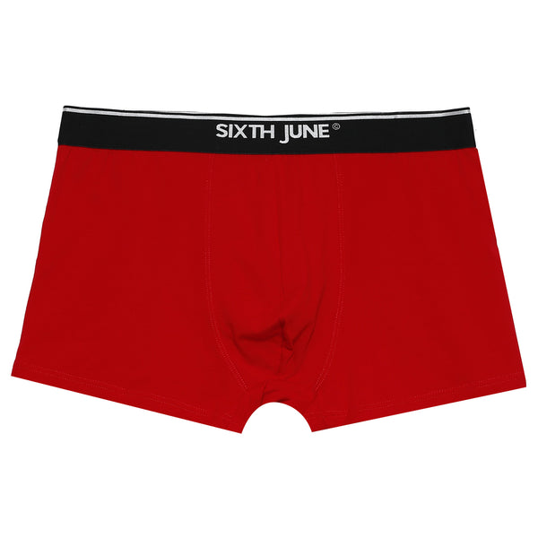 Sixth June - Boxer uni bande Rouge